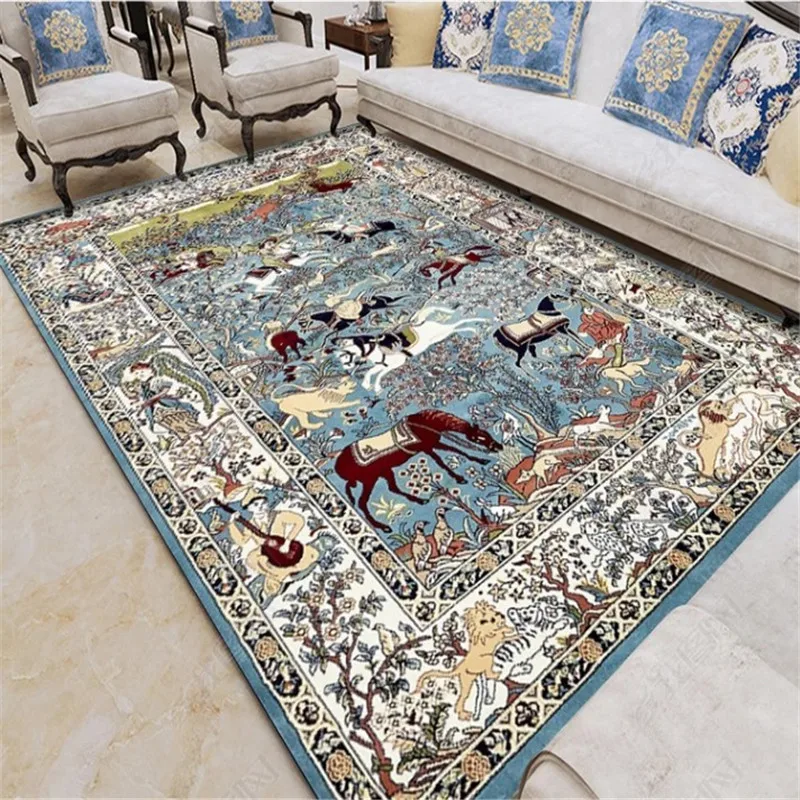 Morocco Style Carpet for Living Room Jacquard Floor Mat Floral Rug Bedroom Bedside Absorbent Bohemian Turkish Retro Area Rugs
Morocco Style Carpet for Living Room Jacquard Floor Mat Floral Rug Bedroom Bedside Absorbent Bohemian Turkish Retro Area Rugs