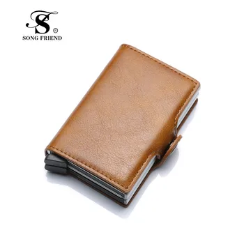 2019 new PU dual-box aluminum alloy automatic elastic card bag RFID metal anti-degaussing card bagQualityWallet Money Bag Purse
2019 new PU dual-box aluminum alloy automatic elastic card bag RFID metal anti-degaussing card bagQualityWallet Money Bag Purse
