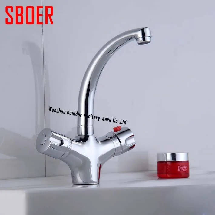 Thermostatic valve temperature mixing Polished Chrome Bathroom Basin 360 Rotation Mixer Sink Brass Faucet dual handles
Thermostatic valve temperature mixing Polished Chrome Bathroom Basin 360 Rotation Mixer Sink Brass Faucet dual handles