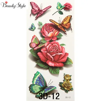 10Pcs 3D Body Art Chest Sleeve Stickers Glitter Temporary Tattoos Removal Fake Small Rose Butterfly Design For Body Leg Painting
10Pcs 3D Body Art Chest Sleeve Stickers Glitter Temporary Tattoos Removal Fake Small Rose Butterfly Design For Body Leg Painting