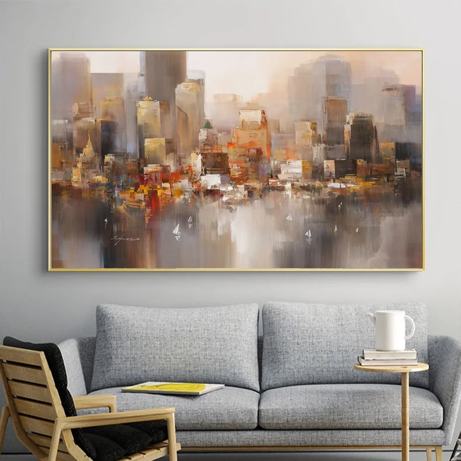 Abstract City Landscape Oil Canvas Paintings Printing Wall Art Posters Pictures on Canvas for Living Room Home Decoration
Abstract City Landscape Oil Canvas Paintings Printing Wall Art Posters Pictures on Canvas for Living Room Home Decoration