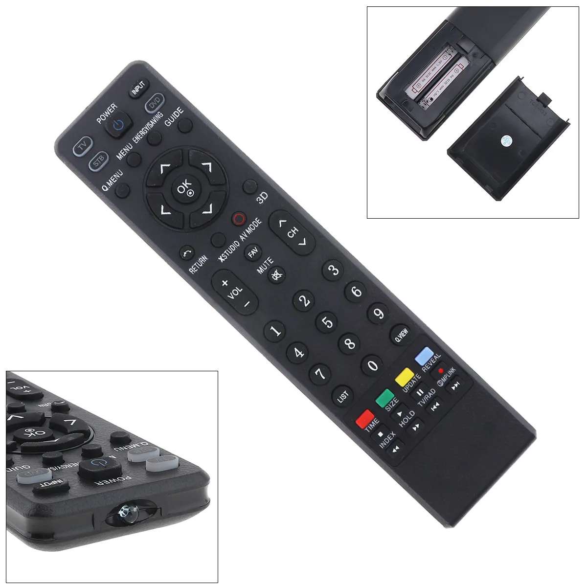 Universal TV Remote Control Replacement with 10M Transmission Distance for LG TV AKB73615327 MKJ61842705 AKB73275615 MKJ42519609
Universal TV Remote Control Replacement with 10M Transmission Distance for LG TV AKB73615327 MKJ61842705 AKB73275615 MKJ42519609