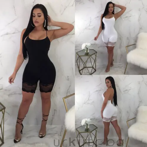 Hirigin Women Sexy Solid Lace Patchwork Bodycon Romper Jumpsuit Sleeveless Backless Shorts Playsuit
Hirigin Women Sexy Solid Lace Patchwork Bodycon Romper Jumpsuit Sleeveless Backless Shorts Playsuit