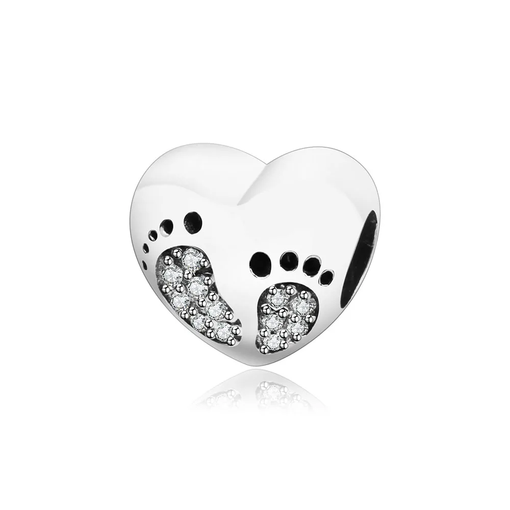 New Authentic 925 Sterling Silver Bead Charm Vintage Footprint Beads Fit Original Pandora Charm Bracelet & Bangle DIY Jewelry
New Authentic 925 Sterling Silver Bead Charm Vintage Footprint Beads Fit Original Pandora Charm Bracelet & Bangle DIY Jewelry
