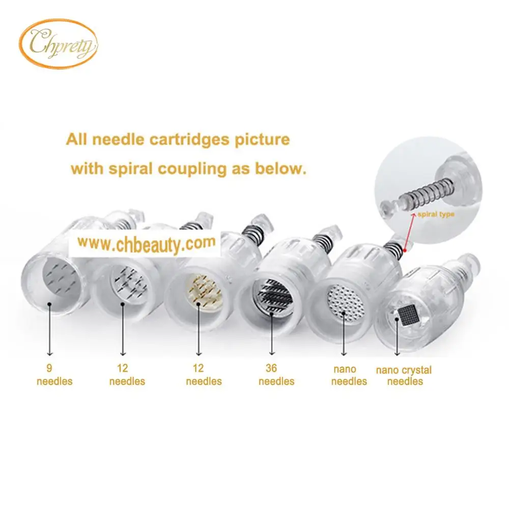 All needle cartridges with spiral coupling