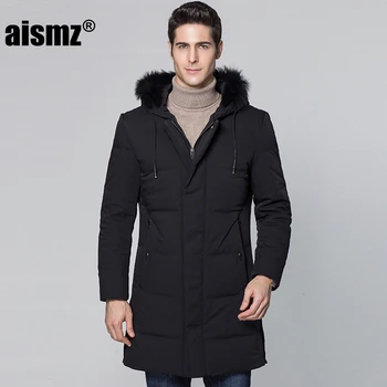 Aismz Withstand -40 Degrees Thick Winter Jacket Men Big Real Fur Collar Hooded Down Jacket warm 90% White Long duck down coat
Aismz Withstand -40 Degrees Thick Winter Jacket Men Big Real Fur Collar Hooded Down Jacket warm 90% White Long duck down coat