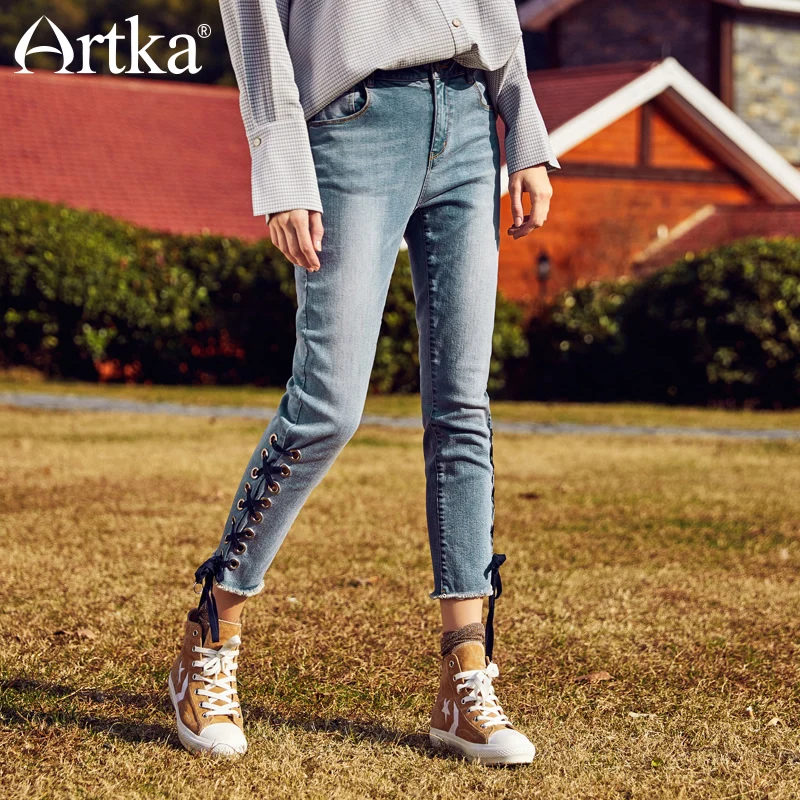 ARTKA New Summer Bandage Leisure Natural Waist All-match Female Ankle-length Skinny Pants KN10182C
ARTKA New Summer Bandage Leisure Natural Waist All-match Female Ankle-length Skinny Pants KN10182C