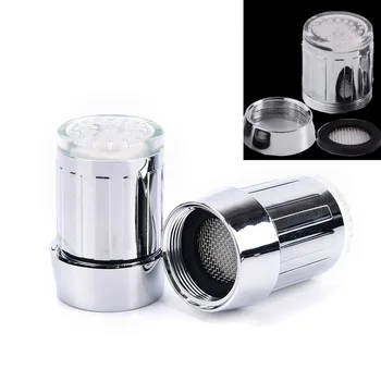 LED Water Faucet Light Temperature Sensor RGB Glow Water Shower Head Stream Sink Tap Torneira Bathroom Accessories 
LED Water Faucet Light Temperature Sensor RGB Glow Water Shower Head Stream Sink Tap Torneira Bathroom Accessories