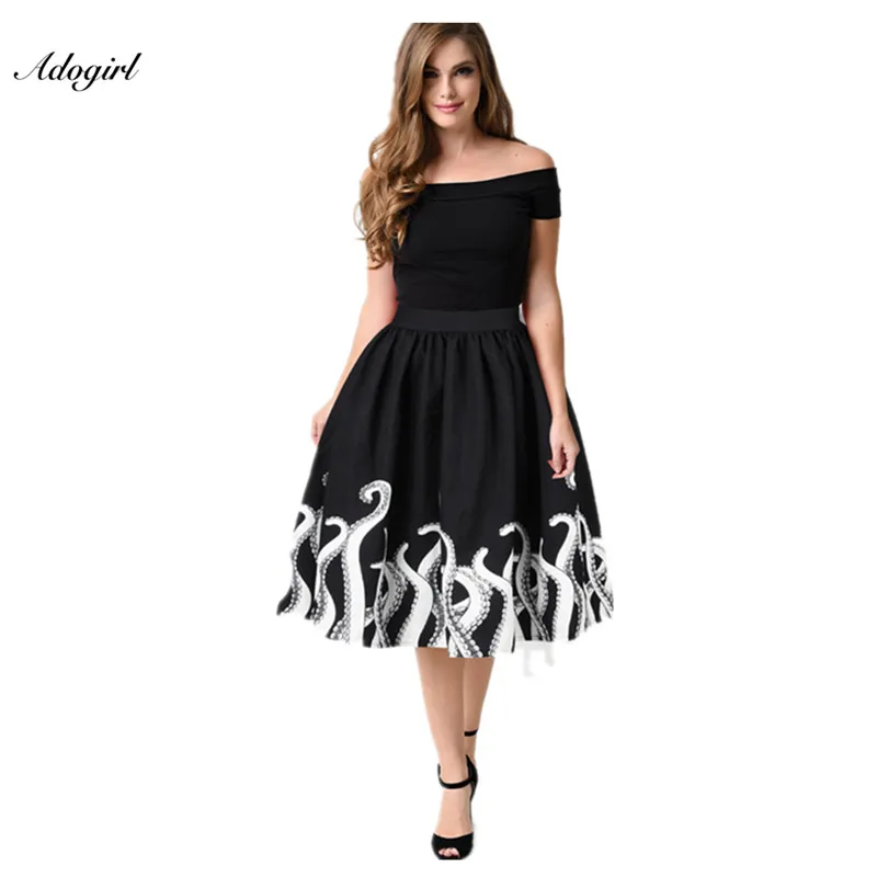 Adogirl 3D Tentacles of octopus Printed Black Skirt 2017 Women Clothing Mid Skirts High Waist Elastic Waist Casual Skirts
Adogirl 3D Tentacles of octopus Printed Black Skirt 2017 Women Clothing Mid Skirts High Waist Elastic Waist Casual Skirts