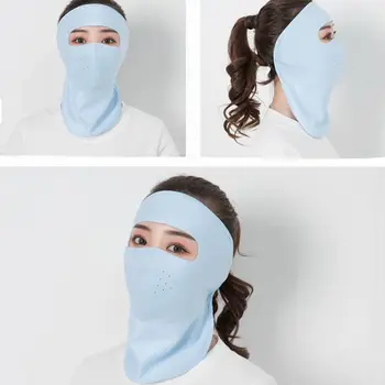 Women Thin Breathable Ice Silk Sunscreen Long Neck Full Face Mask Summer UV Protection Cycling Outdoor Beach Earloop Respirator
Women Thin Breathable Ice Silk Sunscreen Long Neck Full Face Mask Summer UV Protection Cycling Outdoor Beach Earloop Respirator