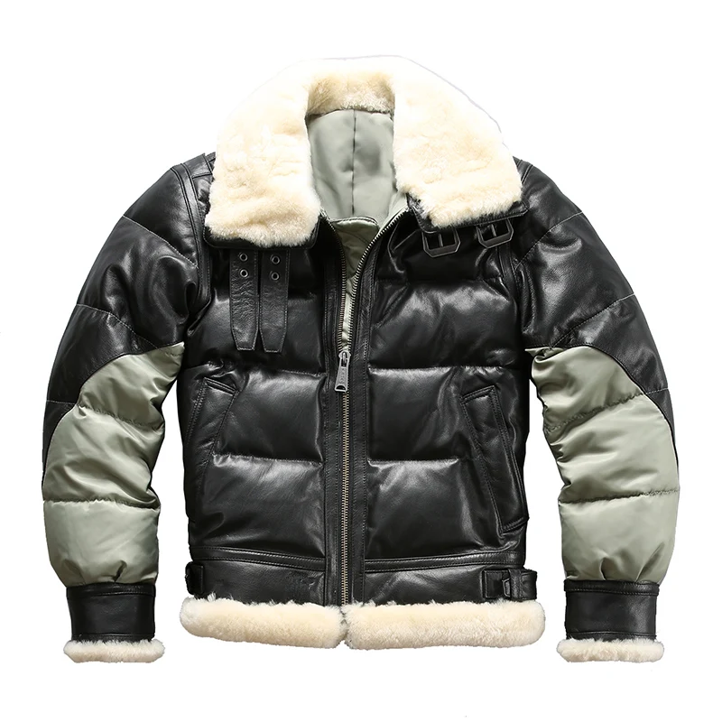 Ab3 Read Description! Asian size super warm mens genuine goat leather down jacket very warm sheep skin winter leather jacket
Ab3 Read Description! Asian size super warm mens genuine goat leather down jacket very warm sheep skin winter leather jacket