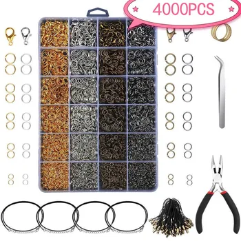 4000PC/Set Combination Open Ring Closed Ring Lobster Buckle Send Hand Tool Pliers Necklaces DIY Jewelry Findings Accessories
4000PC/Set Combination Open Ring Closed Ring Lobster Buckle Send Hand Tool Pliers Necklaces DIY Jewelry Findings Accessories