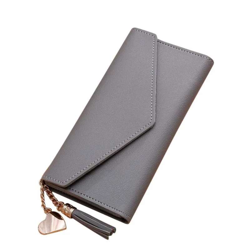 

2018 MAFA Fashion Wallets Women 4 Colors Simple Long Wallet Tassel Coin Purse Card Holders Handbag dropshipping Woman coin purse