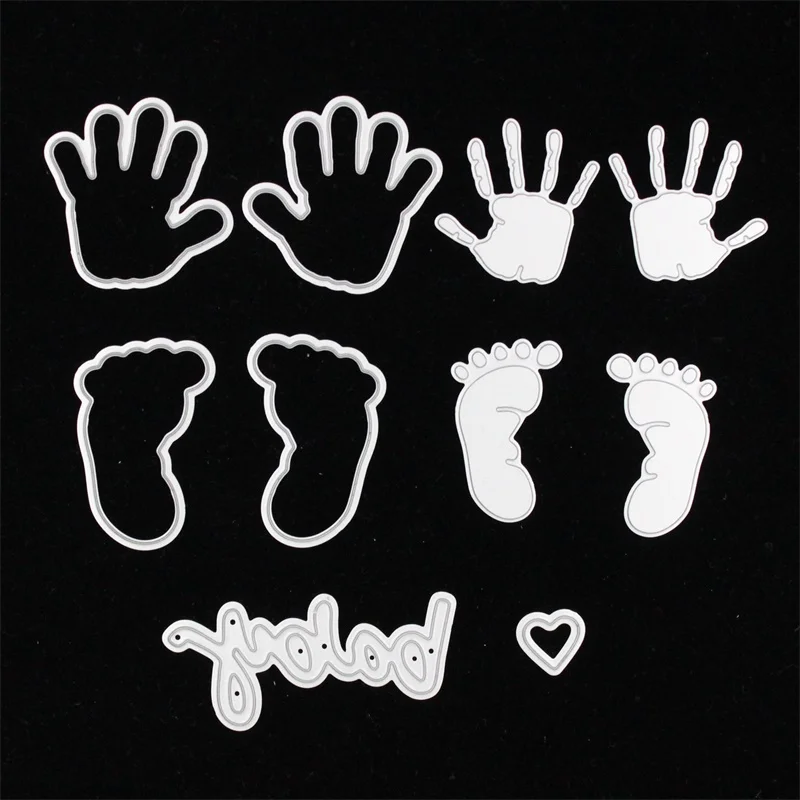 Baby Hands And Feet Metal Cutting Dies for DIY Scrapbooking/Card Making/Kids Fun Decoration Supplies
Baby Hands And Feet Metal Cutting Dies for DIY Scrapbooking/Card Making/Kids Fun Decoration Supplies