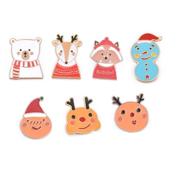 Hot Creative Cartoon Santa Claus Snowman Bear Deer Enamel Pin Badges Brooch Men Fashion Jewelry Christmas Party Women's Brooches
Hot Creative Cartoon Santa Claus Snowman Bear Deer Enamel Pin Badges Brooch Men Fashion Jewelry Christmas Party Women's Brooches