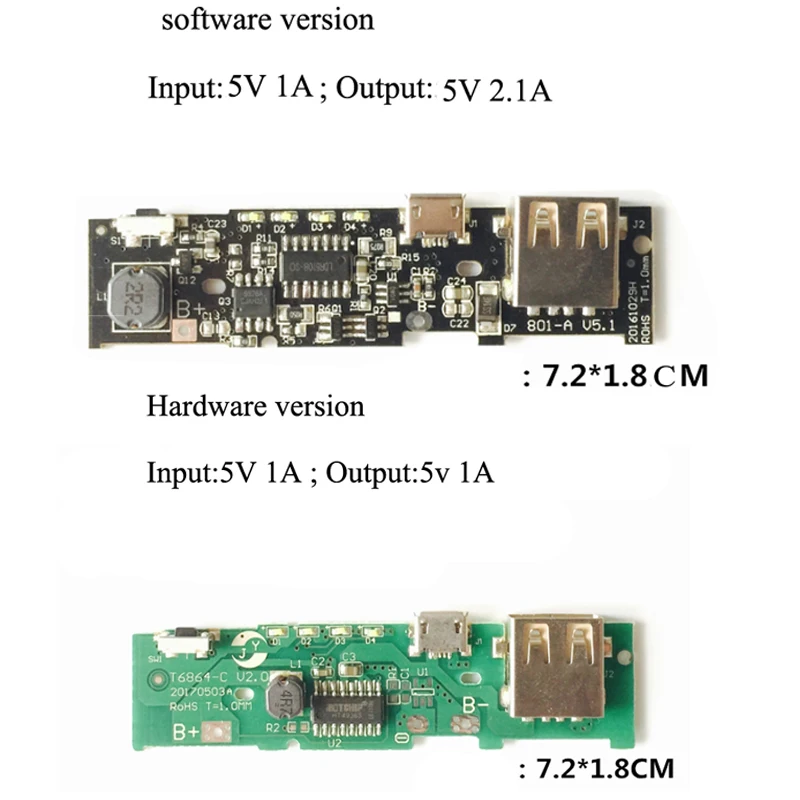 5V 2.1A 5V 1A Power Bank Charger Module Charging Board PCB DIY Lithium Battery For Xiaomi Z17 18650 lipo Battery Diy Kit
5V 2.1A 5V 1A Power Bank Charger Module Charging Board PCB DIY Lithium Battery For Xiaomi Z17 18650 lipo Battery Diy Kit