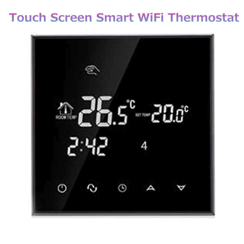 Touch Screen Smart WiFi Thermostat Thermoregulator Programmable Temperature Controller LCD Wireless Electric Heating System
Touch Screen Smart WiFi Thermostat Thermoregulator Programmable Temperature Controller LCD Wireless Electric Heating System