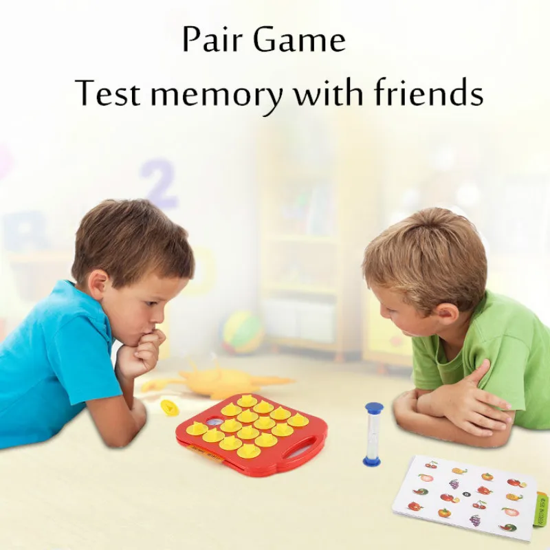 Children Memory Training Matching Pair Game Early Education Interactive toy Parent child link up chess Toys
Children Memory Training Matching Pair Game Early Education Interactive toy Parent child link up chess Toys