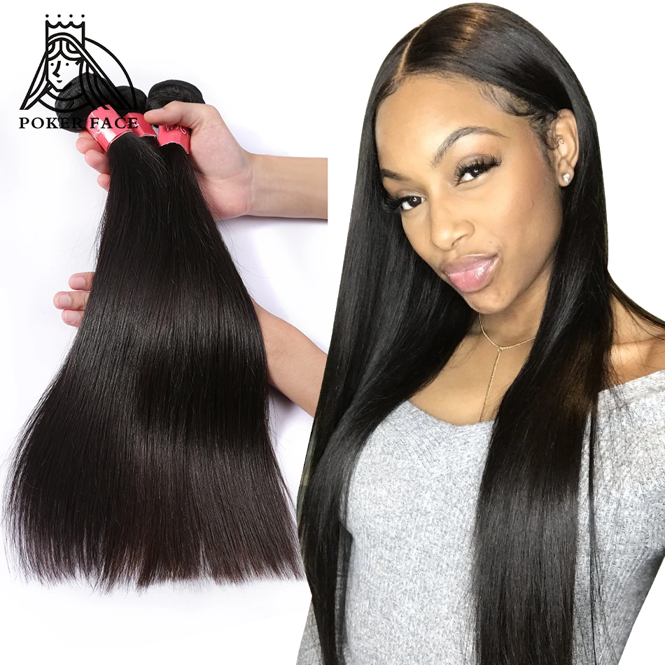 Poker Face Brazilian Straight 1/3/4 Bundles 100% Human Remy Hair Weave Bundles Natural Weave Black Human Hair
Poker Face Brazilian Straight 1/3/4 Bundles 100% Human Remy Hair Weave Bundles Natural Weave Black Human Hair
