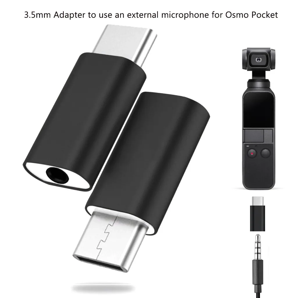 Type C USB C to 3.5mm Audio Adapter for External Microphone for Osmo Pocket 3.5mm Audio Jack Headphone Mic Adapter USB-C Sound
Type C USB C to 3.5mm Audio Adapter for External Microphone for Osmo Pocket 3.5mm Audio Jack Headphone Mic Adapter USB-C Sound