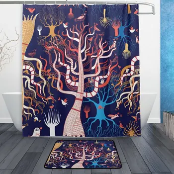 Abstract Magical Tree Forest Waterproof Polyester Fabric Shower Curtain with Hooks Doormat Bath Floor Mat Bathroom
Abstract Magical Tree Forest Waterproof Polyester Fabric Shower Curtain with Hooks Doormat Bath Floor Mat Bathroom