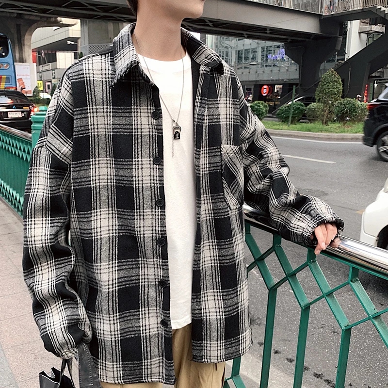 Spring New Plaid Jacket Men Fashion Retro Casual Jacket Man Streetwear Wild Couple Coat Hip Hop Loose Bomber Jacket Male S-2XL
Spring New Plaid Jacket Men Fashion Retro Casual Jacket Man Streetwear Wild Couple Coat Hip Hop Loose Bomber Jacket Male S-2XL