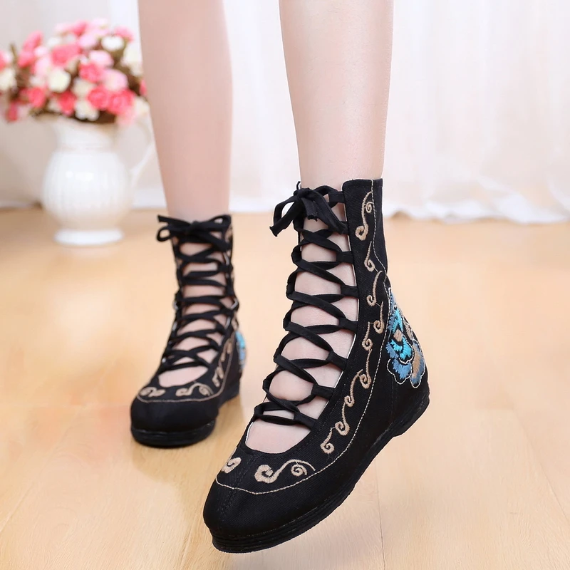 Chinese Vintage embroidery shoes national Han dynasty ethnic floral canvas linen women's flat shoes dance walking soft shoes
Chinese Vintage embroidery shoes national Han dynasty ethnic floral canvas linen women's flat shoes dance walking soft shoes
