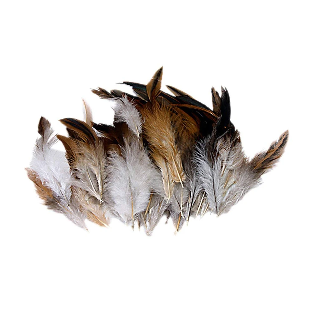 50 Pcs Natural Brown Rooster Feather Soft Cock Feather Ornaments For Costumes Hats Home Decoration Colorful
50 Pcs Natural Brown Rooster Feather Soft Cock Feather Ornaments For Costumes Hats Home Decoration Colorful
