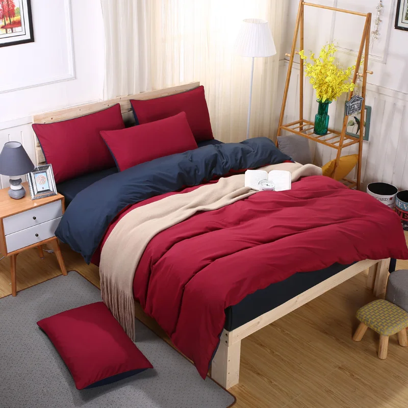 Bedding Set 4 Pieces Solid Color Brief Chic Style Sheet Duvet Cover Pillowcase Home Wedding Decoration Bedding Linens King Queen
Bedding Set 4 Pieces Solid Color Brief Chic Style Sheet Duvet Cover Pillowcase Home Wedding Decoration Bedding Linens King Queen