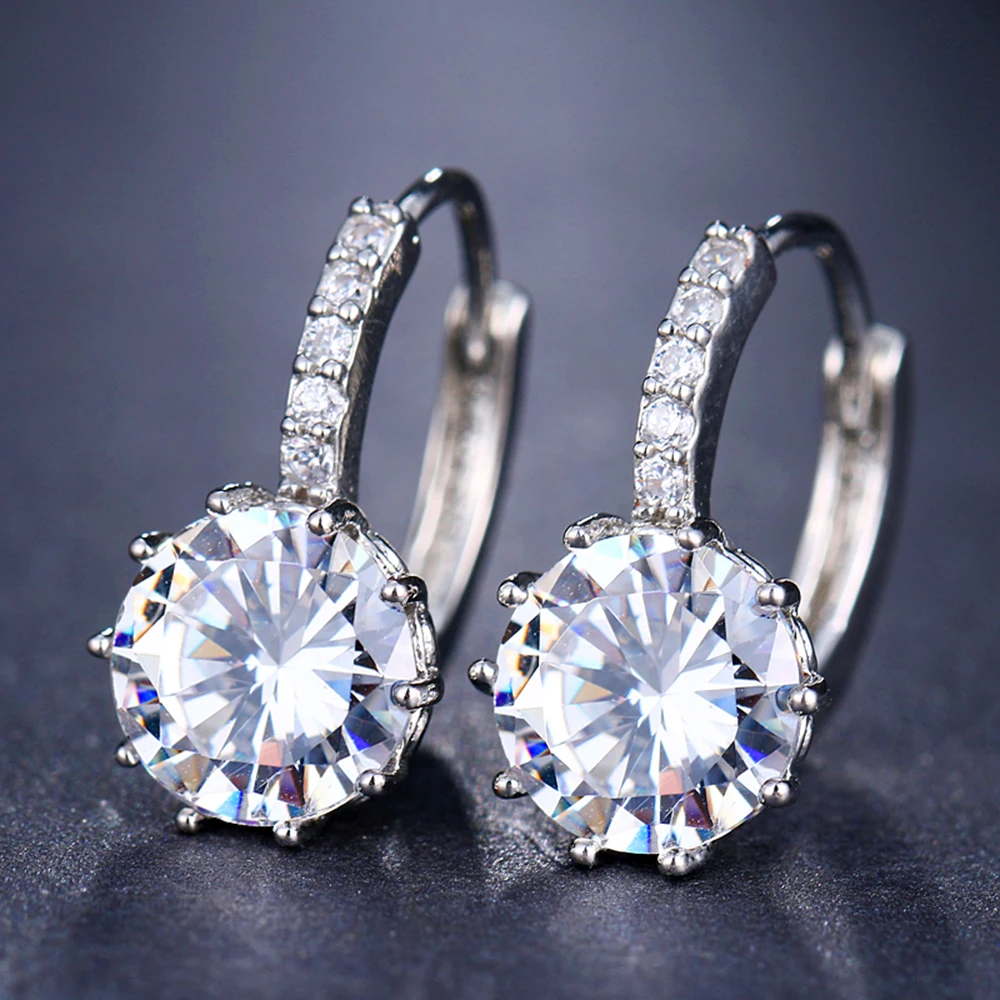 Shengmei Luxury Shining Round Austria CZ Zircon Stud Earring Fashion Women Female Jewelry Wedding Engagement Party Gifts
Shengmei Luxury Shining Round Austria CZ Zircon Stud Earring Fashion Women Female Jewelry Wedding Engagement Party Gifts