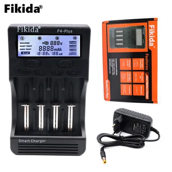 fikida F4 plus LCD 3.7 V 18650 18350 18500 16340 17500 25500 10440 14500 26650 1,2 V AA AAA NiMH battery magazine de LiTiO
fikida F4 plus LCD 3.7 V 18650 18350 18500 16340 17500 25500 10440 14500 26650 1,2 V AA AAA NiMH battery magazine de LiTiO
