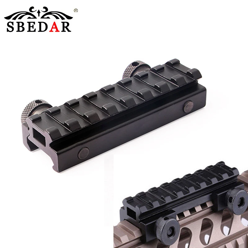 SBEDAR 8 Slot Base Riser Adapter 20mm Picatinny Weaver Rail Mount Airsoft Hunting Scope Mount
SBEDAR 8 Slot Base Riser Adapter 20mm Picatinny Weaver Rail Mount Airsoft Hunting Scope Mount