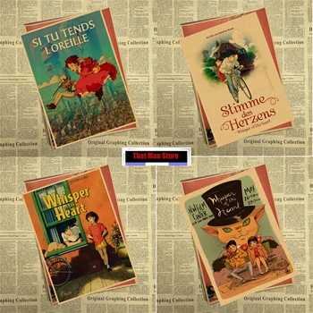 Whisper of the Heart core Hayao Miyazaki Classic Cartoon Kraft Paper Poster Bar Cafe Living Room Dining room Wall Decorative
Whisper of the Heart core Hayao Miyazaki Classic Cartoon Kraft Paper Poster Bar Cafe Living Room Dining room Wall Decorative
