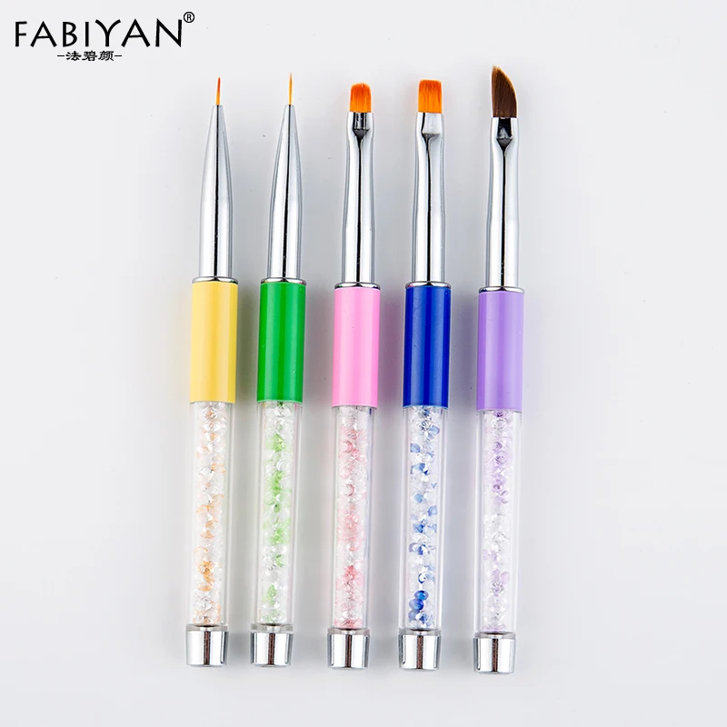 Nail Art Pen Brush Rhinestone Acrylic Liner Flat Round Painting Carving Metal Drawing Crystal UV Gel Tips Design Manicure Tool
Nail Art Pen Brush Rhinestone Acrylic Liner Flat Round Painting Carving Metal Drawing Crystal UV Gel Tips Design Manicure Tool