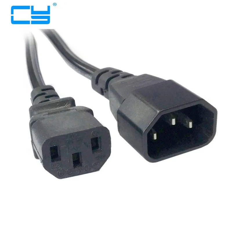 

6ft 1.8m Male to Female PC Power Extension Cord Cable Wire IEC320 IEC 320 C13 to IEC C14