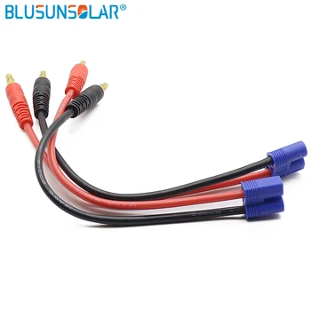 

10sets EC3 to 4mm Banana Connector Bullet Plug with 14 AWG Silicone Cable 150MM for DIY Lipo Battery RC Power Supply