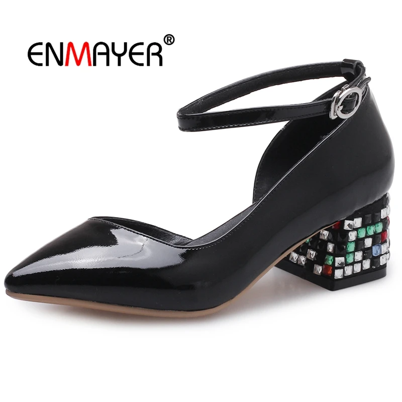 Enmayer Women Fashion 2018 Pumps Genuine Leather Pointed Toe Casual Zapatos De Mujer De Moda 2018 De Vestir Size 34-40 LY490
Enmayer Women Fashion 2018 Pumps Genuine Leather Pointed Toe Casual Zapatos De Mujer De Moda 2018 De Vestir Size 34-40 LY490