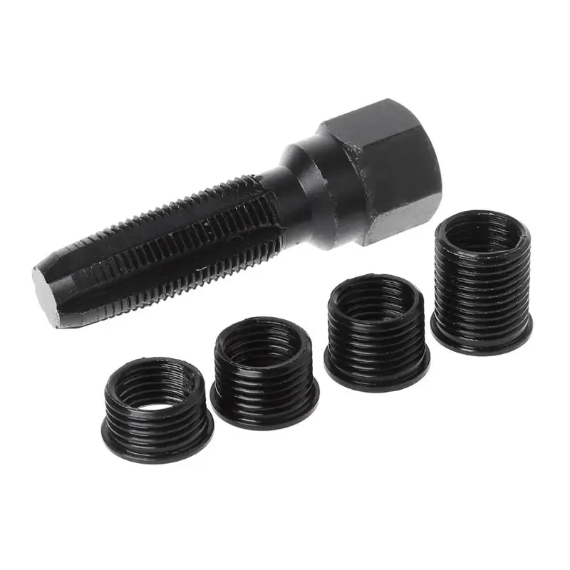 14mm Spark Plug Rethread Rethreader Repair Tap Tool Reamer Inserts Kit Professional
14mm Spark Plug Rethread Rethreader Repair Tap Tool Reamer Inserts Kit Professional