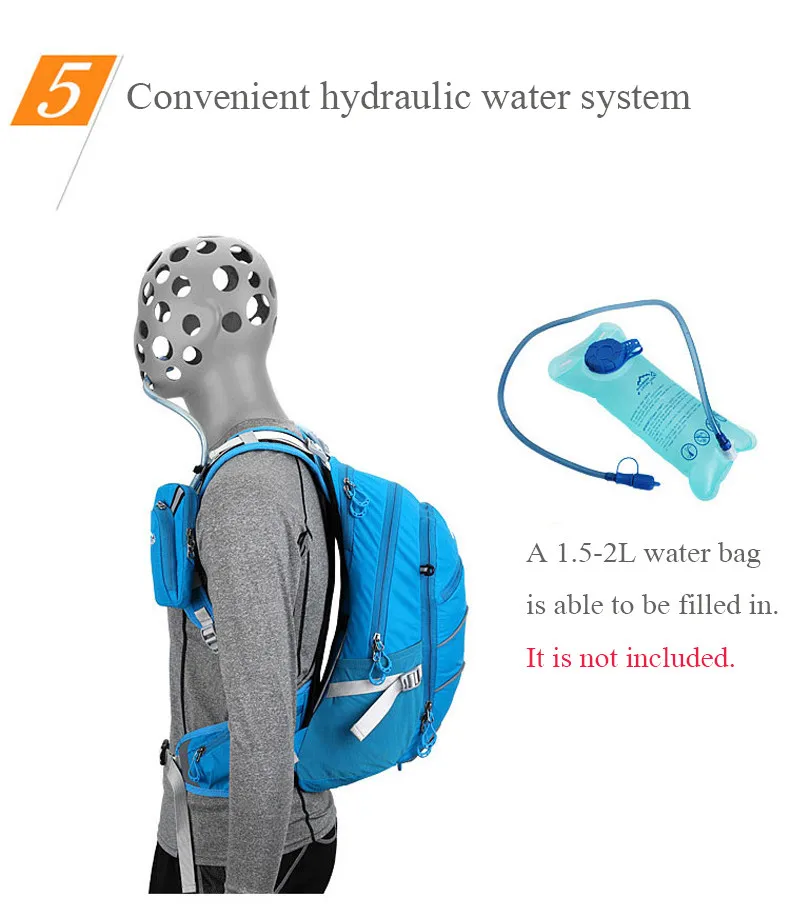 Sale 20L Cycling Rainproof Hydration Backpack , Mens MTB Bike Racing Hiking Camping Ergonomic Ventilate Backpacks Outdoor Equipment 8