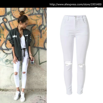 2019 Fashion White Ripped Jeans Women High Waist Elasticity Hollow Out Skinny Jeans Mujer Knee Hole Vintage Wash Pantalon Femme
2019 Fashion White Ripped Jeans Women High Waist Elasticity Hollow Out Skinny Jeans Mujer Knee Hole Vintage Wash Pantalon Femme
