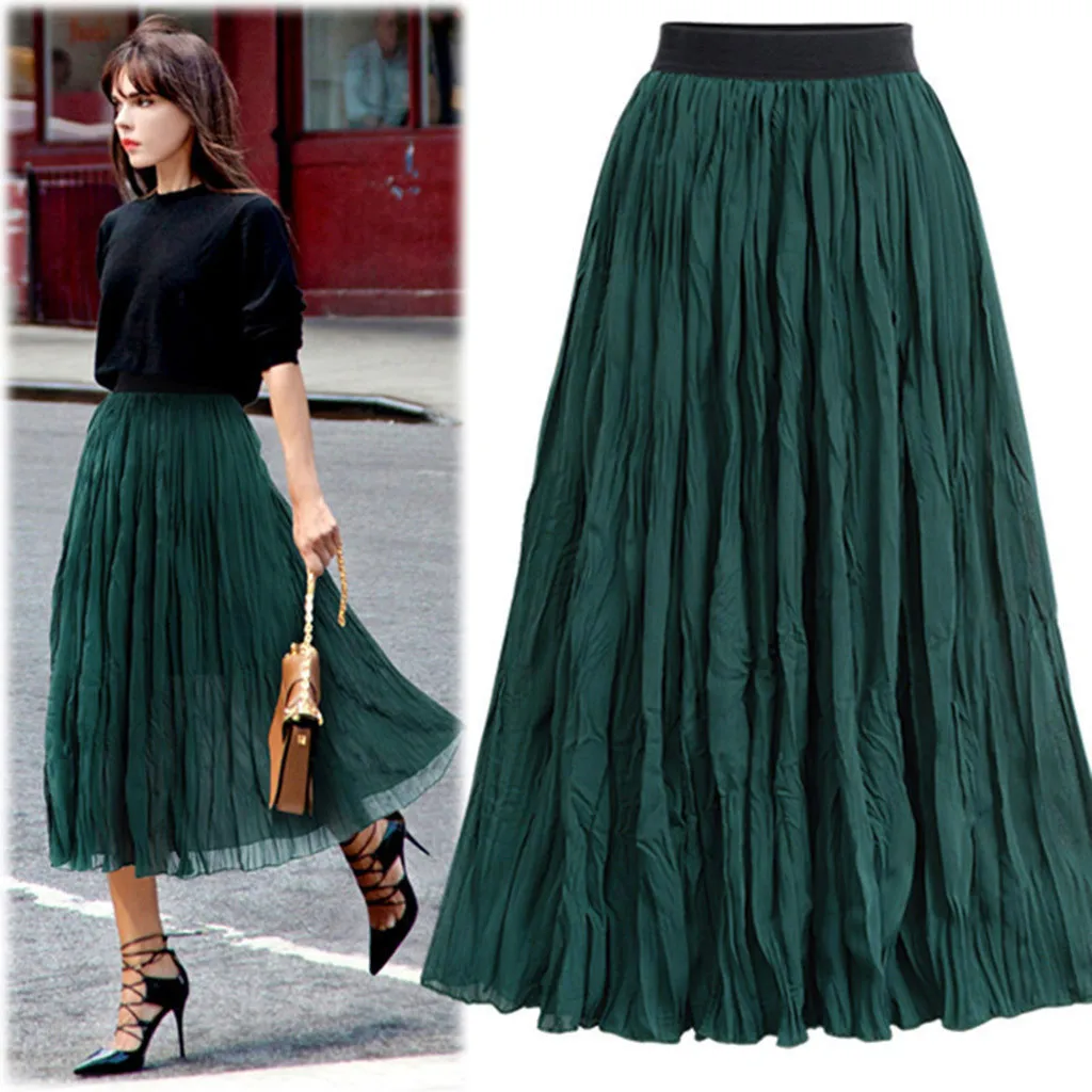 4 Color Plus Size Women Summer skirts Casual Skirt Long Skirts Elastic Waist Pleated Maxi Skirts Boho Vintage Summer 5XL 2*5
4 Color Plus Size Women Summer skirts Casual Skirt Long Skirts Elastic Waist Pleated Maxi Skirts Boho Vintage Summer 5XL 2*5