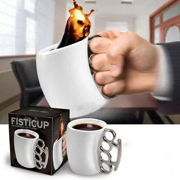 New Novelty Creative Design Fist Cup Brass Knuckle Duster Handle Cup Coffee Milk Ceramic Mugs Cup Special Gift Hot Sale
New Novelty Creative Design Fist Cup Brass Knuckle Duster Handle Cup Coffee Milk Ceramic Mugs Cup Special Gift Hot Sale