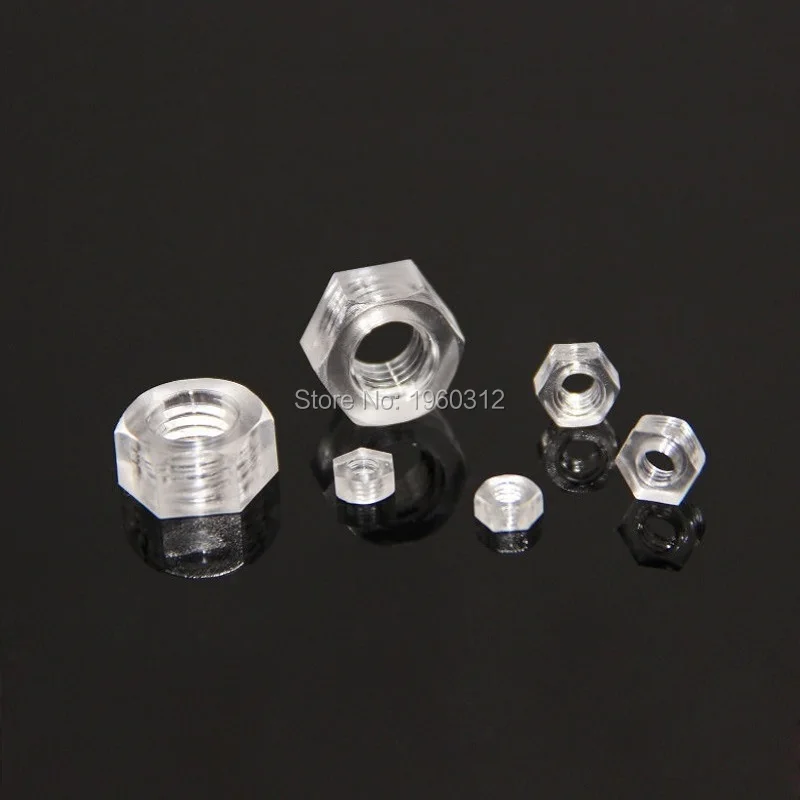 50pcs M2.5 M3 M4 M5 M6 M8 transparent Hexagon acrylic PC Nut / plastic polycarbonate hex nuts for Lighting lamp installation
50pcs M2.5 M3 M4 M5 M6 M8 transparent Hexagon acrylic PC Nut / plastic polycarbonate hex nuts for Lighting lamp installation
