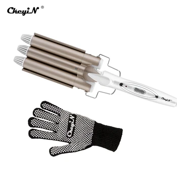 Professional Curling Iron Ceramic Triple Barrel Hair Styler Hair Waver Styling Tools 110-220V Electric Hair Curler + Glove 49
Professional Curling Iron Ceramic Triple Barrel Hair Styler Hair Waver Styling Tools 110-220V Electric Hair Curler + Glove 49