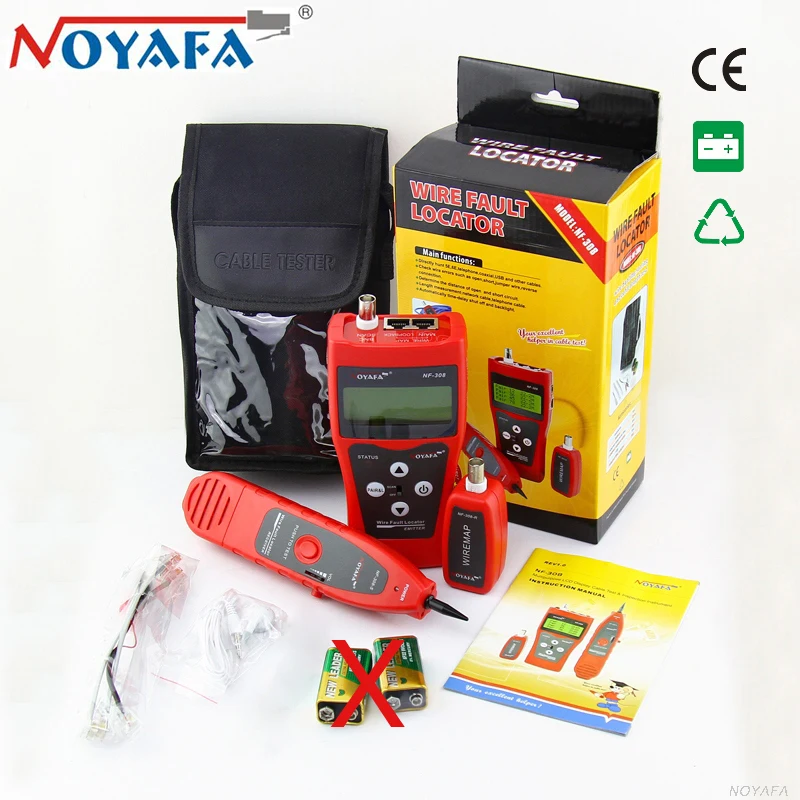NOYAFA NF-308 LAN Network Cable Tester Telephone Wire Tracker for Cat5e Cat6e RJ45 Coacial BNC RJ11 Line Finder Original Package
NOYAFA NF-308 LAN Network Cable Tester Telephone Wire Tracker for Cat5e Cat6e RJ45 Coacial BNC RJ11 Line Finder Original Package