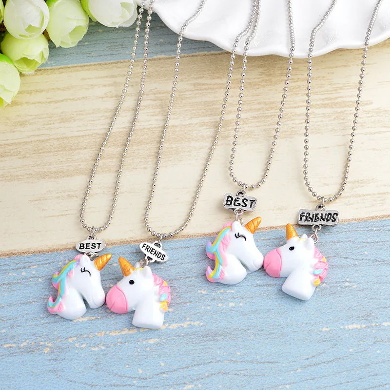 New hot super cute pink two-color unicorn necklace pair of personality creative animal couple necklace female friend gift
New hot super cute pink two-color unicorn necklace pair of personality creative animal couple necklace female friend gift