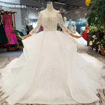 LSS147 new design wedding dresses tassel off shoulder sweetheart wedding gown with train more layer shiny lace puffy skirt 2020
LSS147 new design wedding dresses tassel off shoulder sweetheart wedding gown with train more layer shiny lace puffy skirt 2020