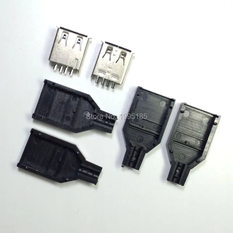 10Pcs Type A Female USB 4 Pin Plug Socket Jack Connector Plug Socket with Black Plastic Cover Seat Welding Wire Adapeter
10Pcs Type A Female USB 4 Pin Plug Socket Jack Connector Plug Socket with Black Plastic Cover Seat Welding Wire Adapeter