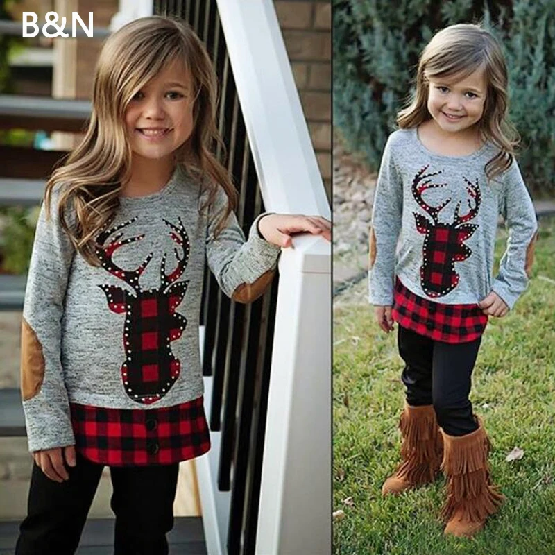 B&N 2Pcs Children Clothing Autumn Winter Girls Clothes Christmas Outfit Kids Clothes Girls Sport Suit For Girls Clothing Sets
B&N 2Pcs Children Clothing Autumn Winter Girls Clothes Christmas Outfit Kids Clothes Girls Sport Suit For Girls Clothing Sets