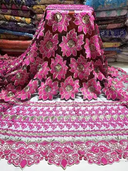 Latest Shining Stones African Lace Fabric High Quality French Tulle Lace Embroidered Fuchsia 2019Nigerian Guipure Lace Fabric T7
Latest Shining Stones African Lace Fabric High Quality French Tulle Lace Embroidered Fuchsia 2019Nigerian Guipure Lace Fabric T7